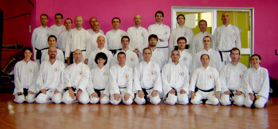 Maestri,  istruttori e allievi avanzati della FESK (20 Dicembre 2008)